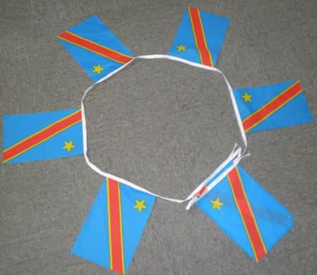 Congo Kinshasa Zaire (New) Bunting - 6 metres