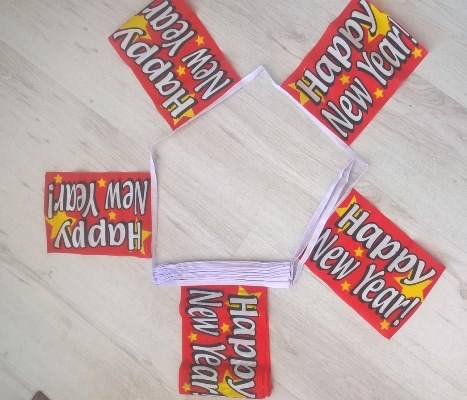 Happy New Year Bunting 6m 20 Flag