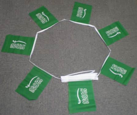 6m 20 Flag Saudi Arabia Bunting