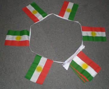 6m 20 Flag Kurdistan Bunting