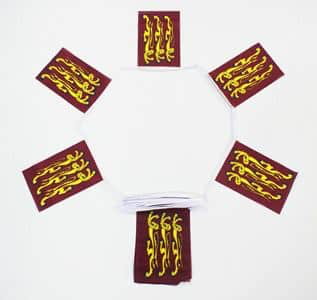 6m 20 Flag Old England Historic (Richard The Lionheart) Bunting