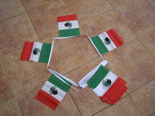 6m 20 Flag Mexico Bunting