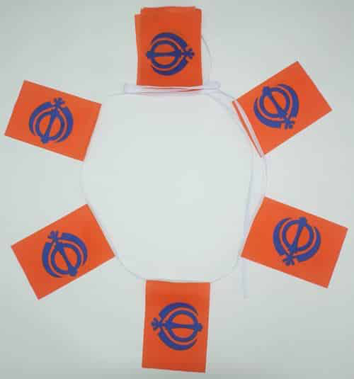 6m 20 Flag Sikh Bunting