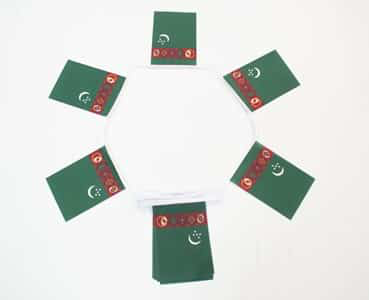 6m 20 Flag Turkmenistan Bunting