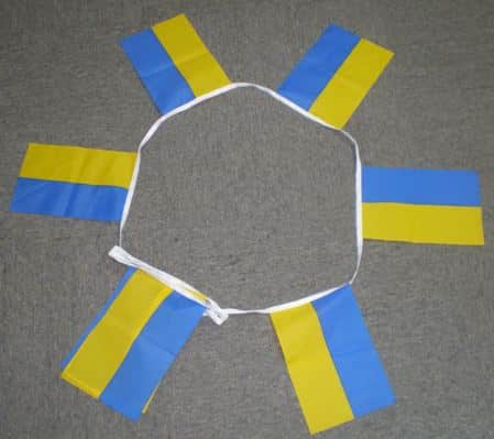 6m 20 Flag Ukraine Bunting