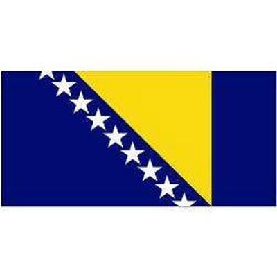 Bosnia & Herzgovina Sewn Flag with Rope & Toggle