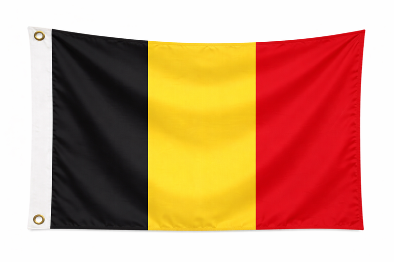 Belgium Budget Display Flag 91cm x 60cm (3ft x 2ft)