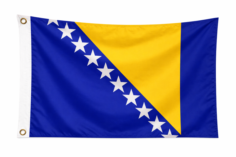 Bosnia & Herzgovina 1.52m x 0.91m (5ftx 3ft) Budget Display Flag