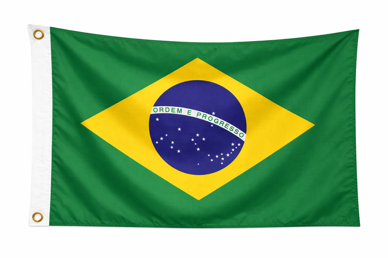 Brazil 1.52m x 0.91m (5ftx 3ft) Budget Display Flag