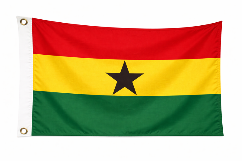 Ghana 1.52m x 0.91m (5ftx 3ft) Budget Display Flag