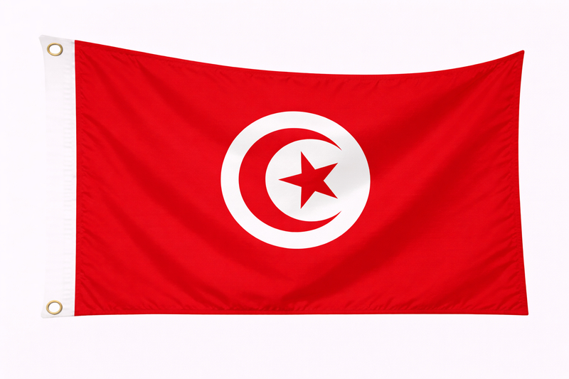 Tunisia 1.52m x 0.91m (5ftx 3ft) Budget Display Flag