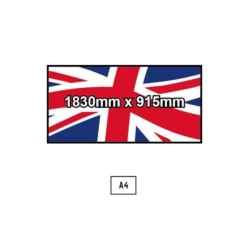 Custom printed flag - 1830 x 915mm
