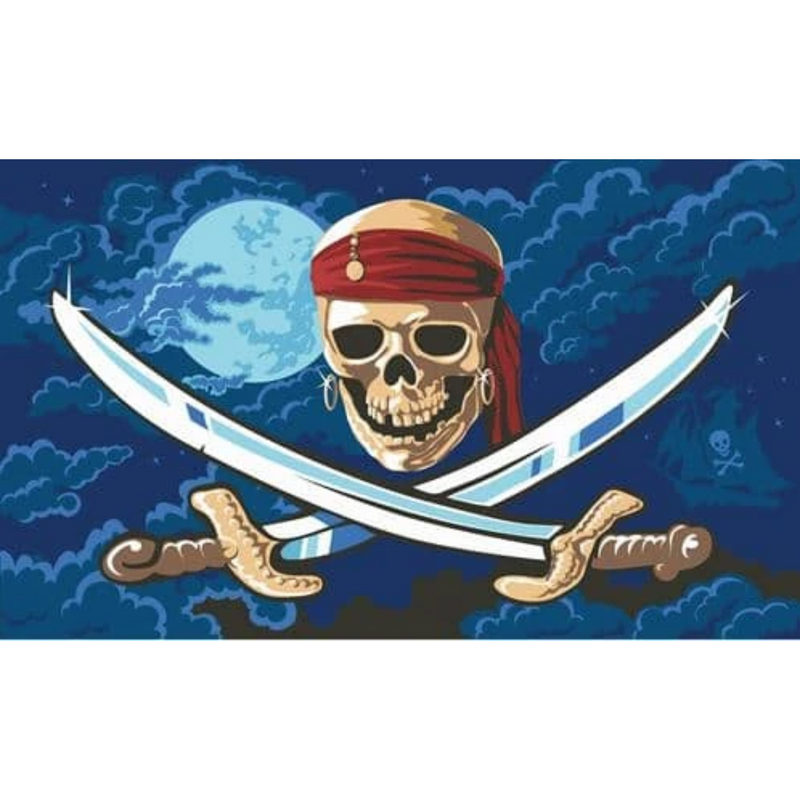 Halloween Pirate (Skull) 5ft x 3ft flag