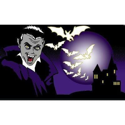 Halloween Dracula 5ft x 3ft Flag