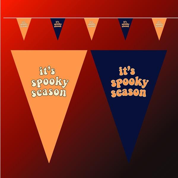 It's Spooky season bunting