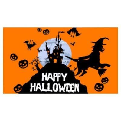 Orange Halloween Flag - 1.52m x 0.91m (5ftx 3ft) Budget Display Flag