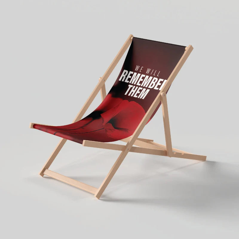 Remembrance Day Commemorative Deckchair - Design 2