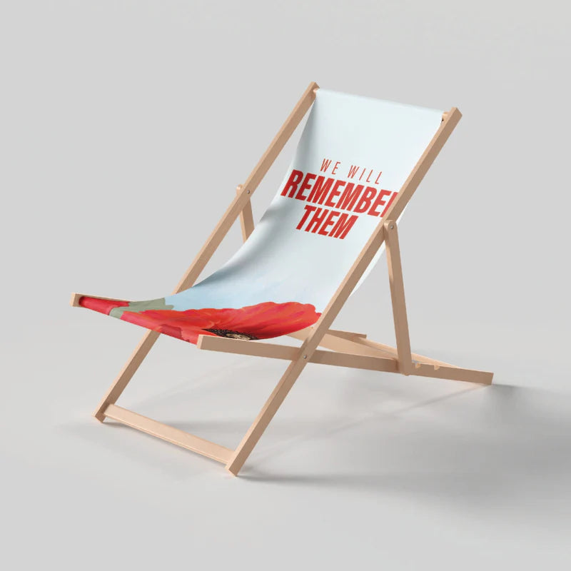 Remembrance Day Commemorative Deckchair - Design 1