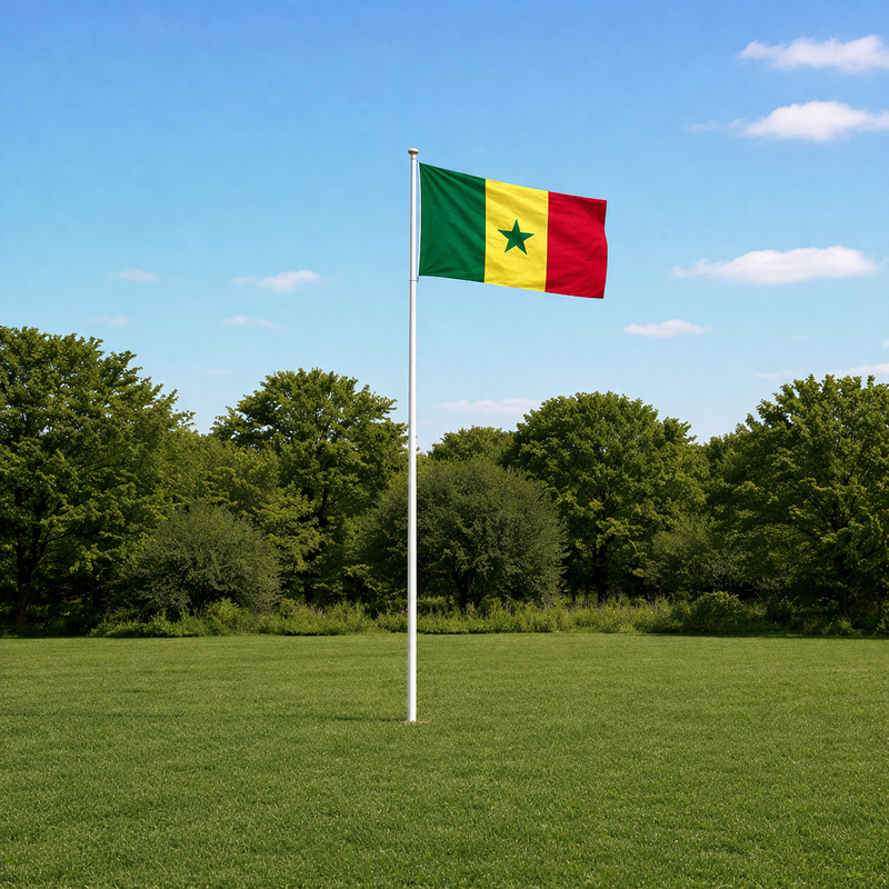 Senegal Supporter Flagpole Kit
