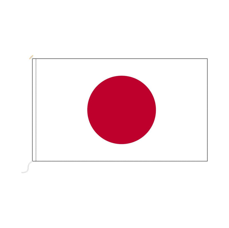 Sewn Japan Flag finished with a traditional Rope & Toggle