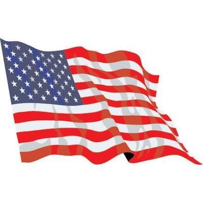 USA Fabric Hand Waving Flags