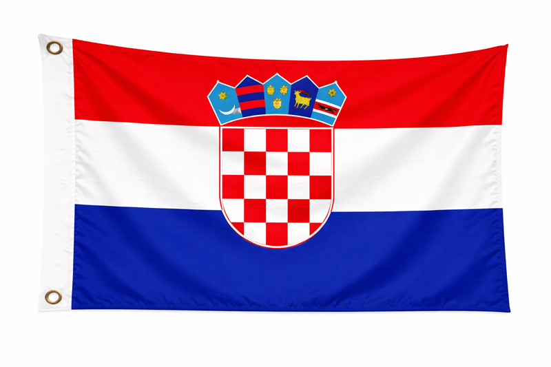 Croatia 1.52m x 0.91m (5ftx 3ft) Budget Display Flag