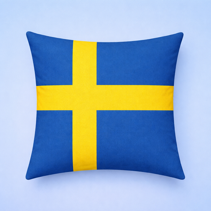 Sweden Flag Cushion