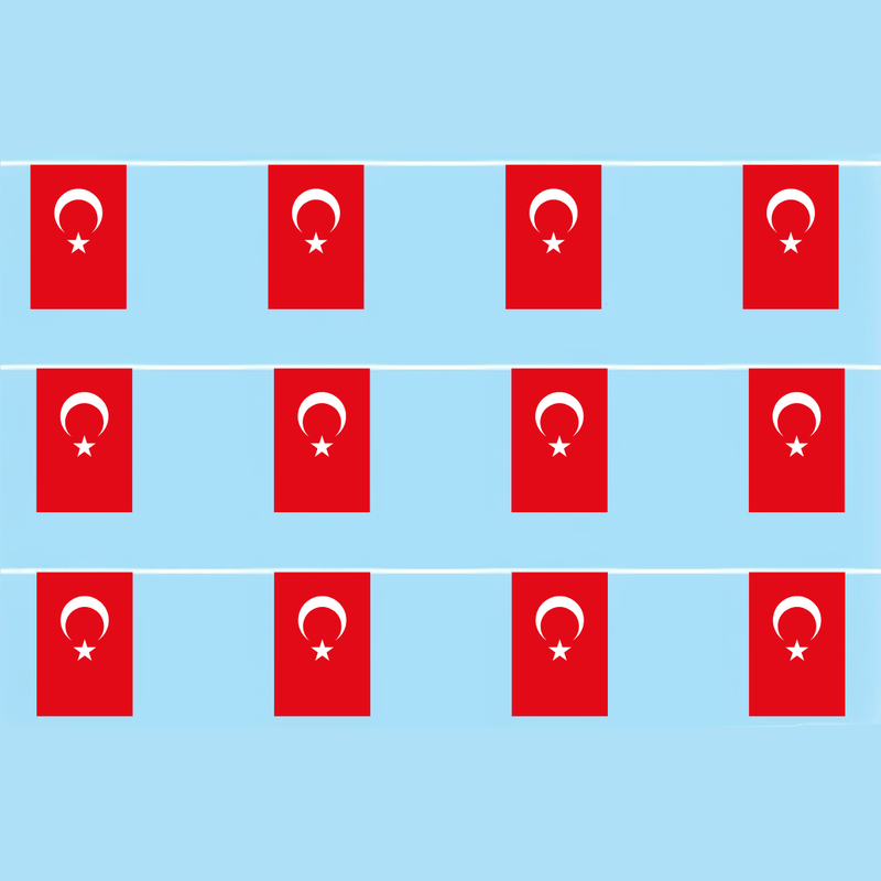 Turkey Flag Synthetic Bunting