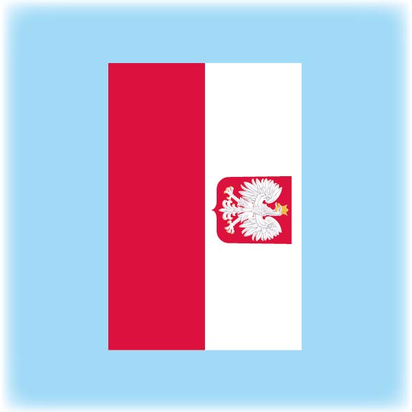 Polish State flag bunting