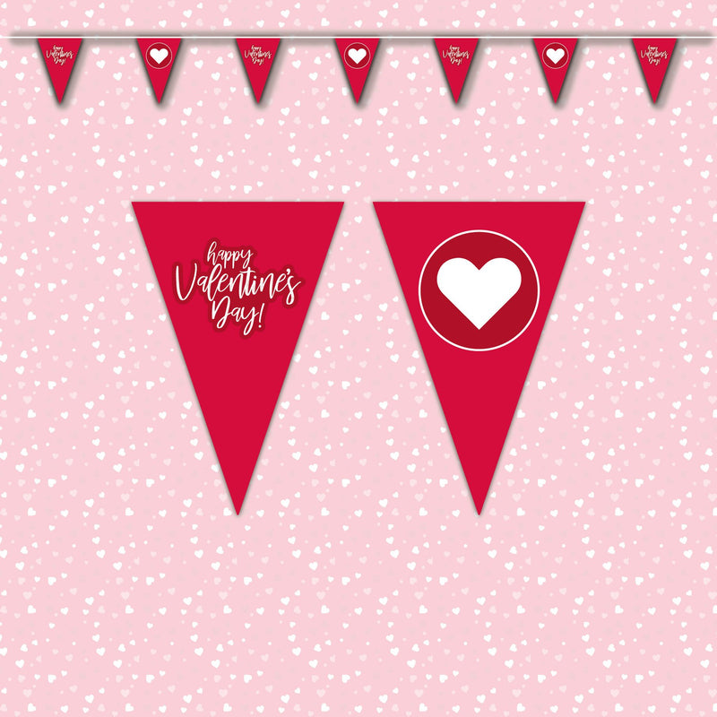 Valentines Day Bunting - red