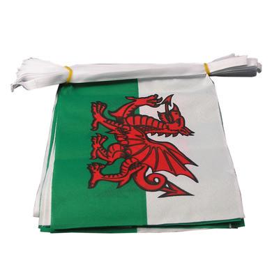 Wales/Welsh Dragon Fabric Bunting - 6 metres
