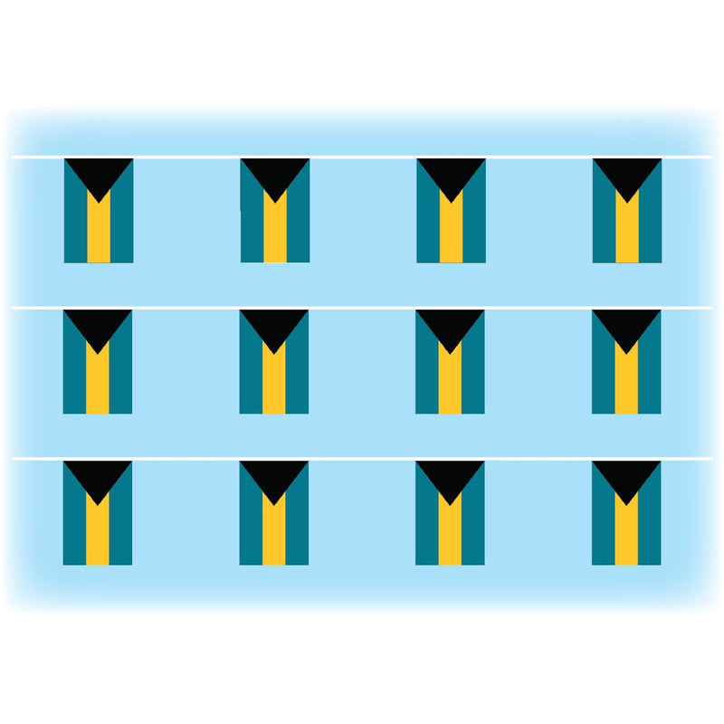 Bahamas flag bunting