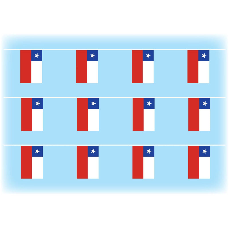 Chile flag bunting
