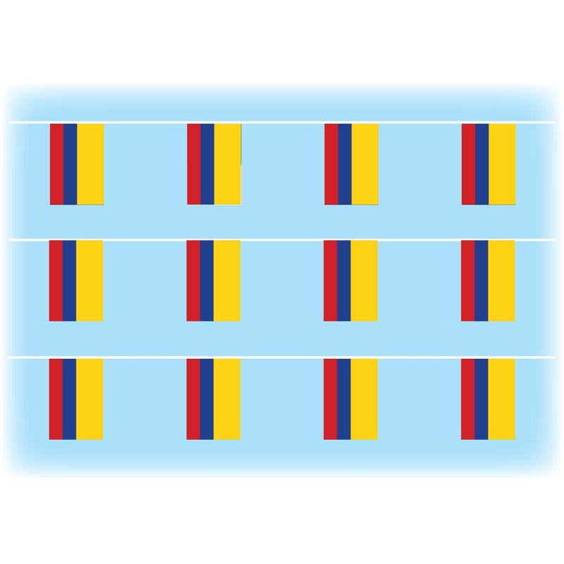 Colombia flag bunting
