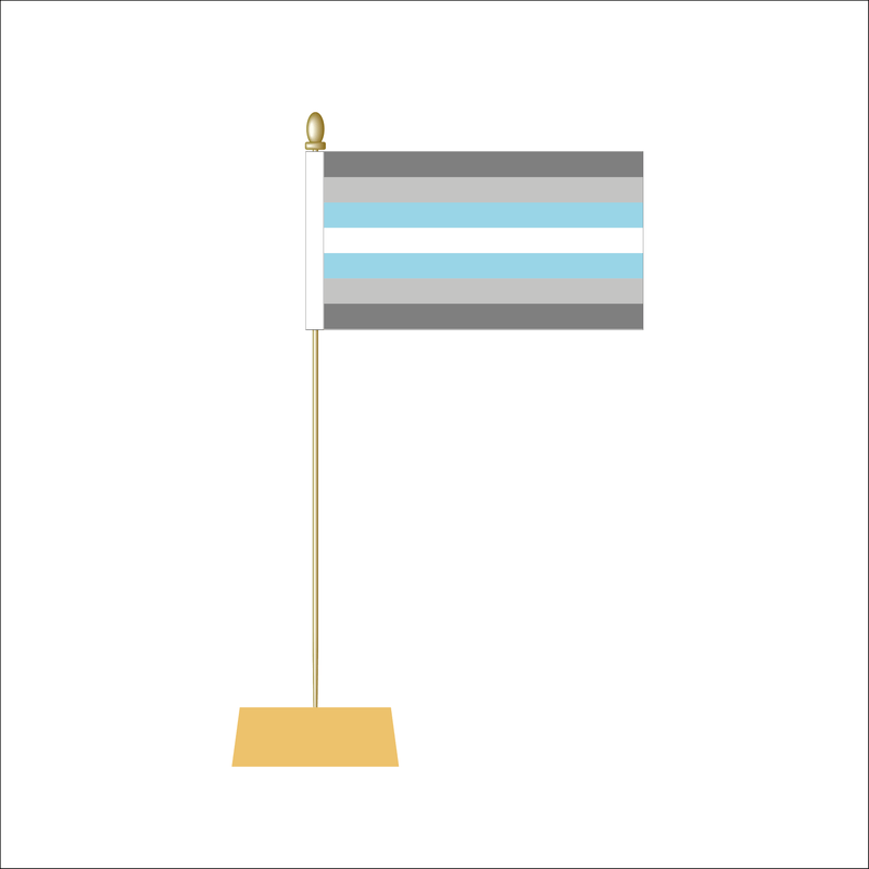 Demiboy Pride Table Flag