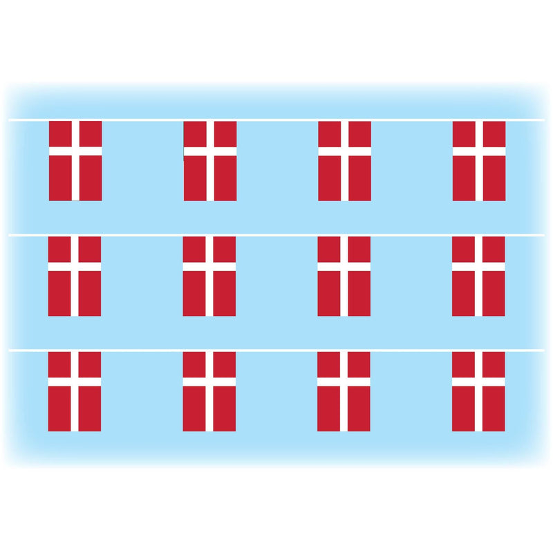 Denmark flag bunting