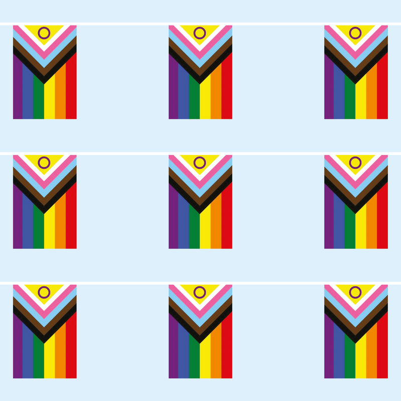 Intersex Progress Pride Flag Bunting