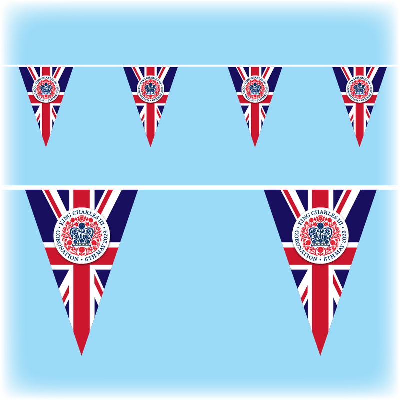 Bunting for the Coronation - Official emblem on Union design