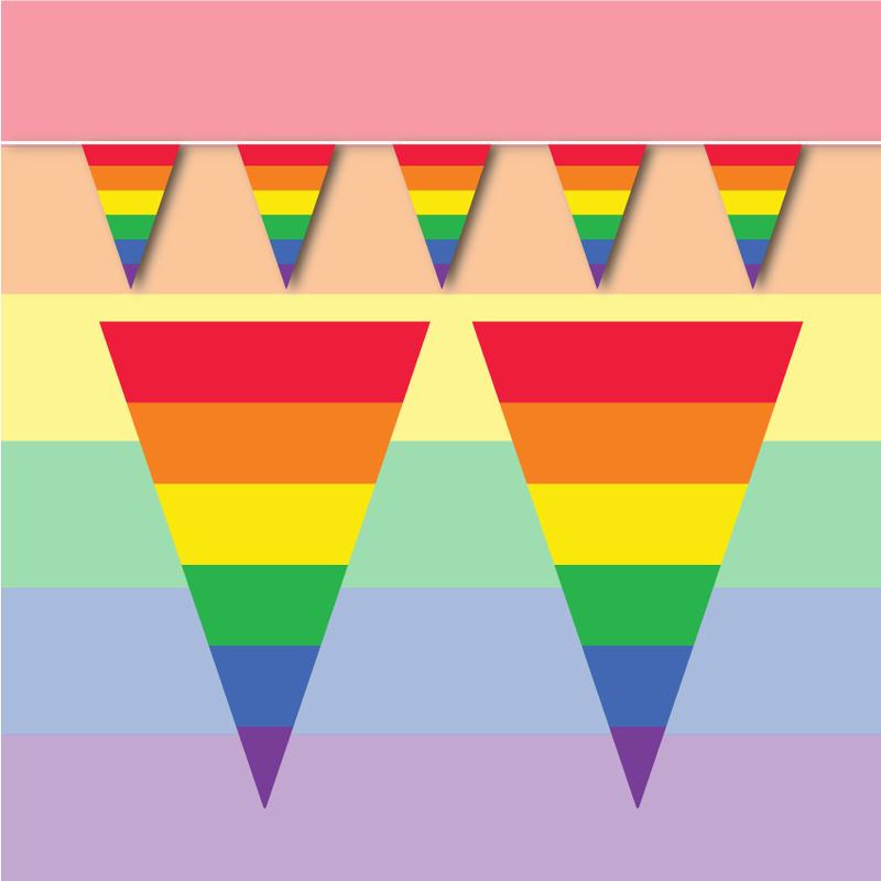 Rainbow LGBTQ+ Pride Synthetic Bunting