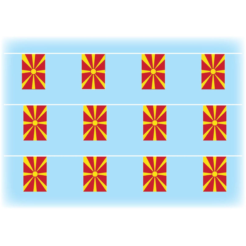 Macedonia Flag Bunting