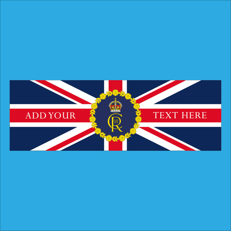 King Charles III personalised Coronation banner - Union design
