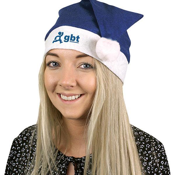 Personalised Blue Santa Hat