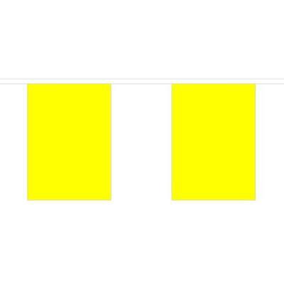 Plain Yellow Fabric Bunting - 10 metres