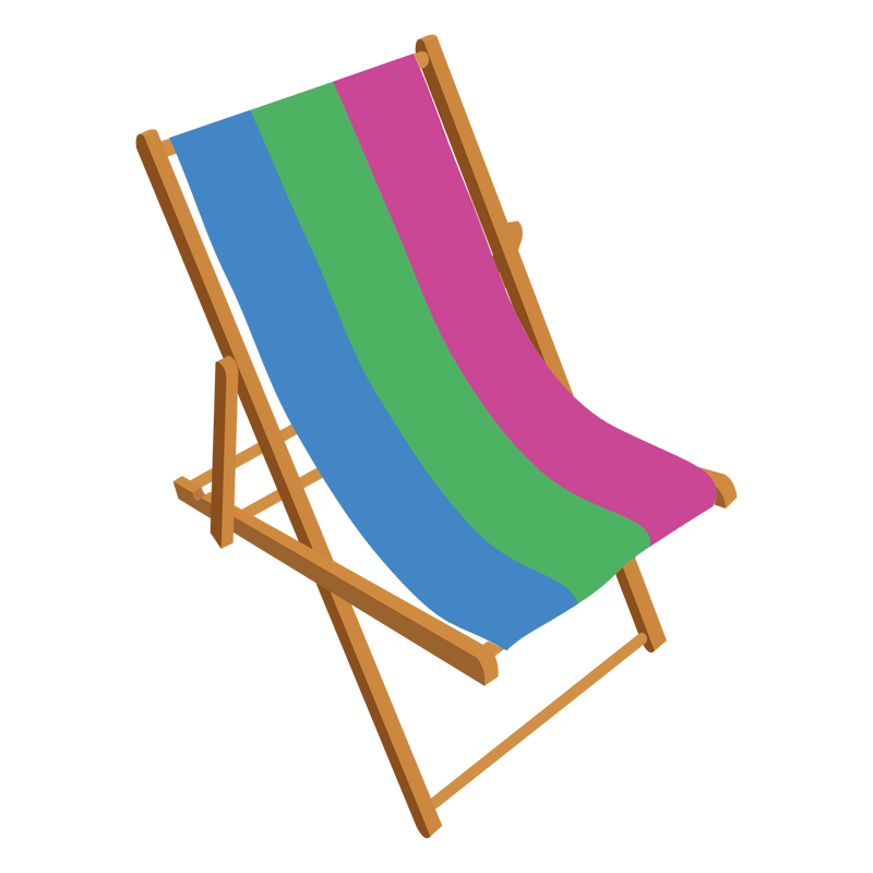 Polysexual Pride Personalised Deckchair