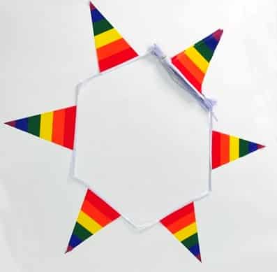 Rainbow Triangle Bunting (LGBTQ+ Pride)