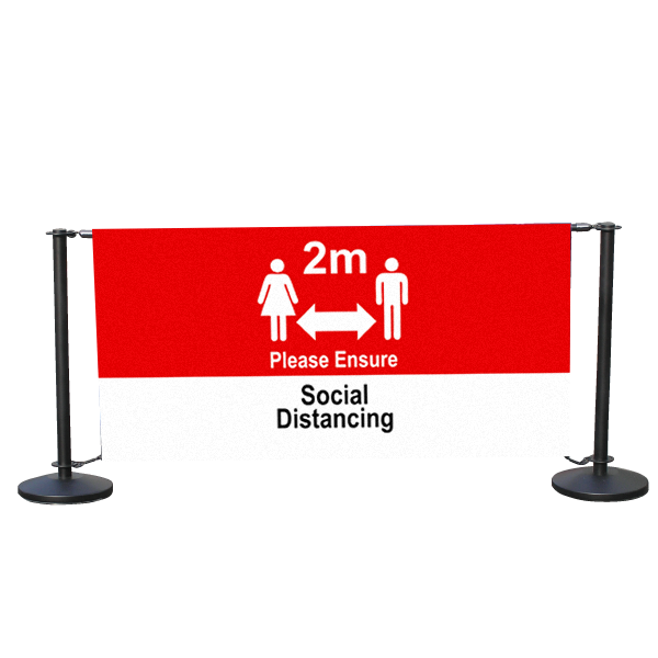 Social Distancing 1200mm Cafe Windbreak barrier