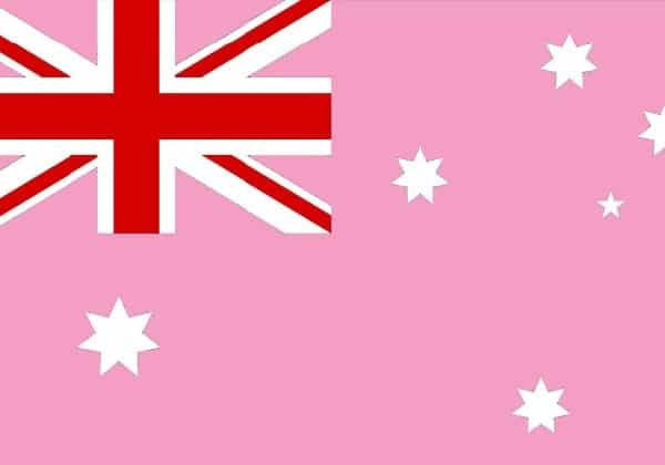 Pink Australian Flag