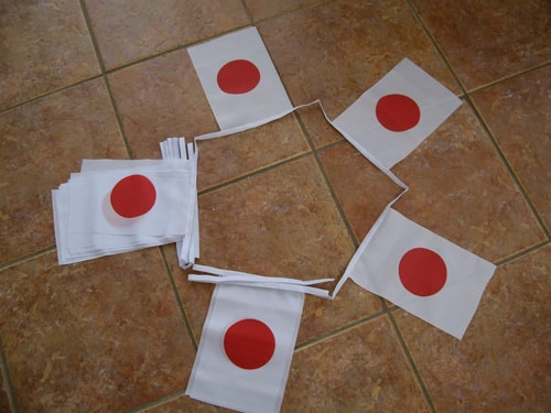 6m 20 Flag Japan Bunting