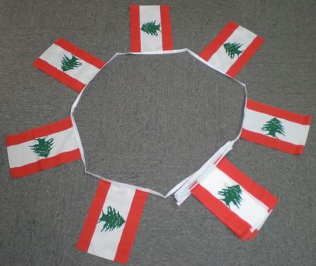 6m 20 Flag Lebanon Bunting