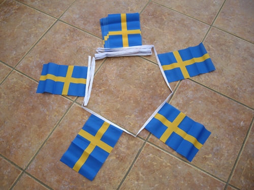 6m 20 Flag Sweden Bunting